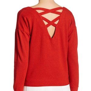 Splendid Varsity Cross Back Knit Shirt S